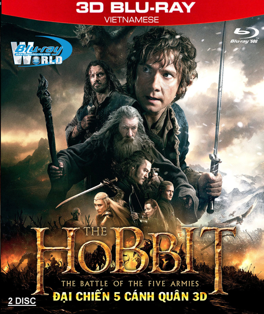 Z129. The Hobbit The Battle of the Five Armies - ĐẠI CHIẾN NĂM CÁNH QUÂN 3D50G (DTS-HD MA 7.1)